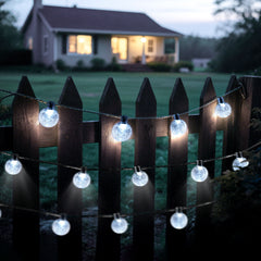 Salcar LED string lights, cool white, solar powered, waterproof – Ideal for garden, patio, party &amp; Christmas