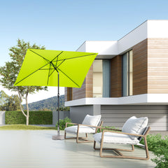 Sekey 300 x 200 cm Alu Sonnenschirm mit Kurbel, Sonnenschutz UV50+