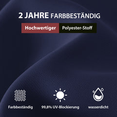 Sekey 300 x 200 cm Alu Sonnenschirm mit Kurbel, Sonnenschutz UV50+