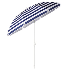 Sekey 3-in-1 Sonnenschirm mit Erdspieß 160cm – höhenverstellbar & neigbar, UV-Schutz 50+, stabiler Strandschirm für Strand, Garten & Camping