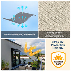 Sun sail HDPE sun protection sail