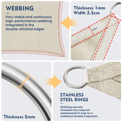 Sun sail HDPE sun protection sail