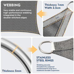 Sun sail HDPE sun protection sail