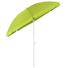 Sekey 3-in-1 Sonnenschirm mit Erdspieß 160cm – höhenverstellbar & neigbar, UV-Schutz 50+, stabiler Strandschirm für Strand, Garten & Camping