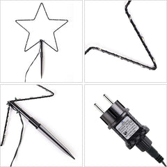 Salcar 3/6 piece set LED solar garden lights with star