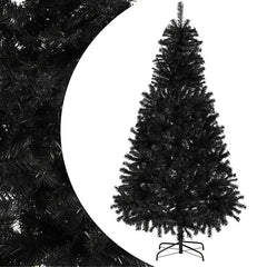 Salcar 180/210cm Künstlicher Weihnachtsbaum Schwarzer Weihnachtsbaum mit Ständer, Edeltanne, mit 735/1025 Spitzen Salcar