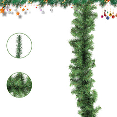 Salcar Weihnachtsgirlande künstlich Grün PVC – 3m/5m/10m, Realistische Tannengirlande für Innen & Außen, Dekoration für Tür, Kamin & Weihnachtsbaum