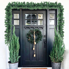 Salcar Weihnachtsgirlande künstlich Grün PVC – 3m/5m/10m, Realistische Tannengirlande für Innen & Außen, Dekoration für Tür, Kamin & Weihnachtsbaum