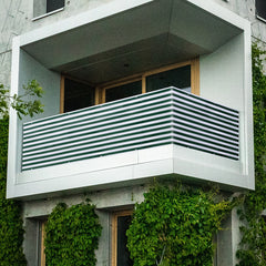 Sekey balcony privacy screen made of 220 g/m² HDPE, grey-white-black striped