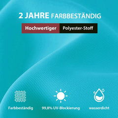 Sekey 300 x 200 cm Alu Sonnenschirm mit Kurbel, Sonnenschutz UV50+ Sekey