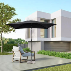 Sekey 300 x 200 cm Alu Sonnenschirm mit Kurbel, Sonnenschutz UV50+ Sekey