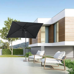 Sekey 300 x 200 cm Alu Sonnenschirm mit Kurbel, Sonnenschutz UV50+ Sekey