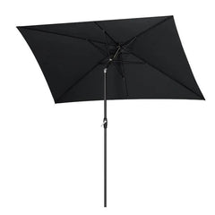 Sekey 300 x 200 cm Alu Sonnenschirm mit Kurbel, Sonnenschutz UV50+ Sekey