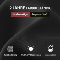 Sekey 300 x 200 cm Alu Sonnenschirm mit Kurbel, Sonnenschutz UV50+ Sekey