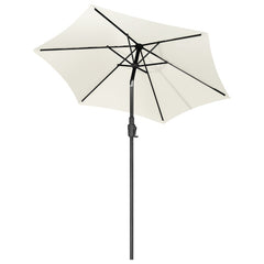 Sekey 220 cm parasol with crank and auto tilt, sun protection UV50+