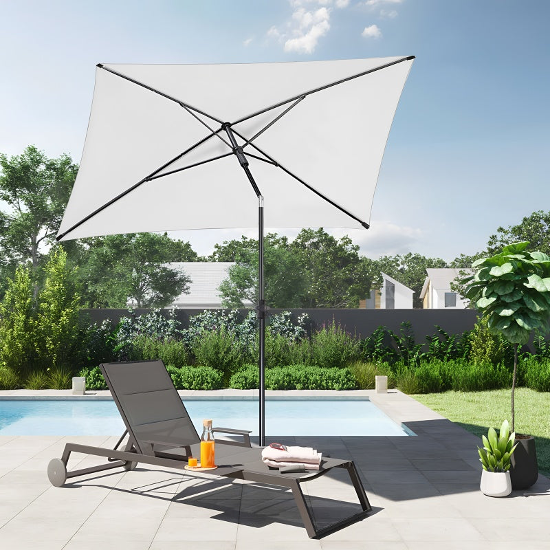 Sekey 210 x 140 cm parasol with protective cover, sun protection UV50+