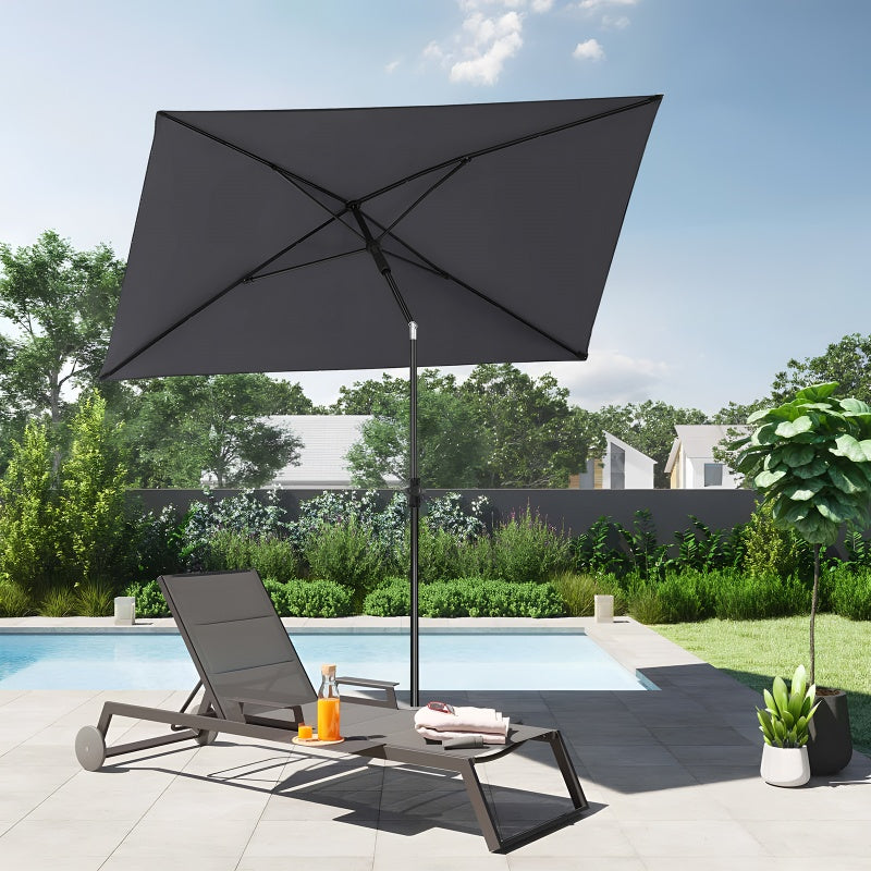 Sekey 210 x 140 cm parasol with protective cover, sun protection UV50+