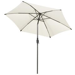 Sekey 270cm Sonnenschirm mit Kurbel, Knickbar im Sitzen, Sonnenschutz UV50+