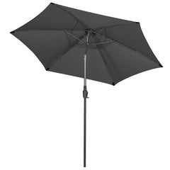 Sekey 270cm parasol with crank, foldable while sitting, sun protection UV50+