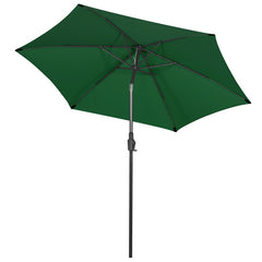 Sekey 270cm parasol with crank, foldable while sitting, sun protection UV50+