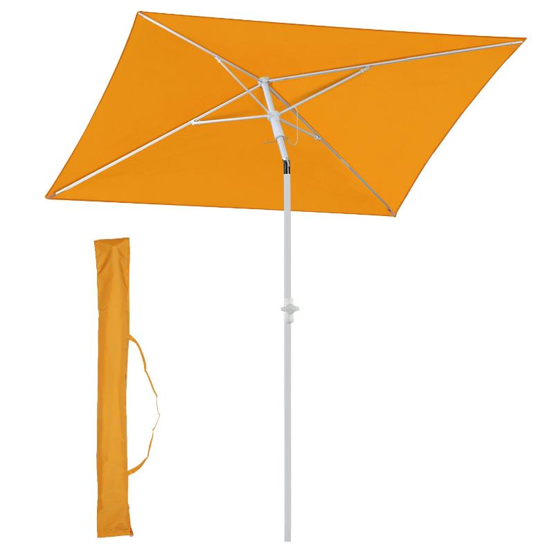Sekey 180 x 125 cm balcony umbrella rectangular with protective cover, sun protection UV50+