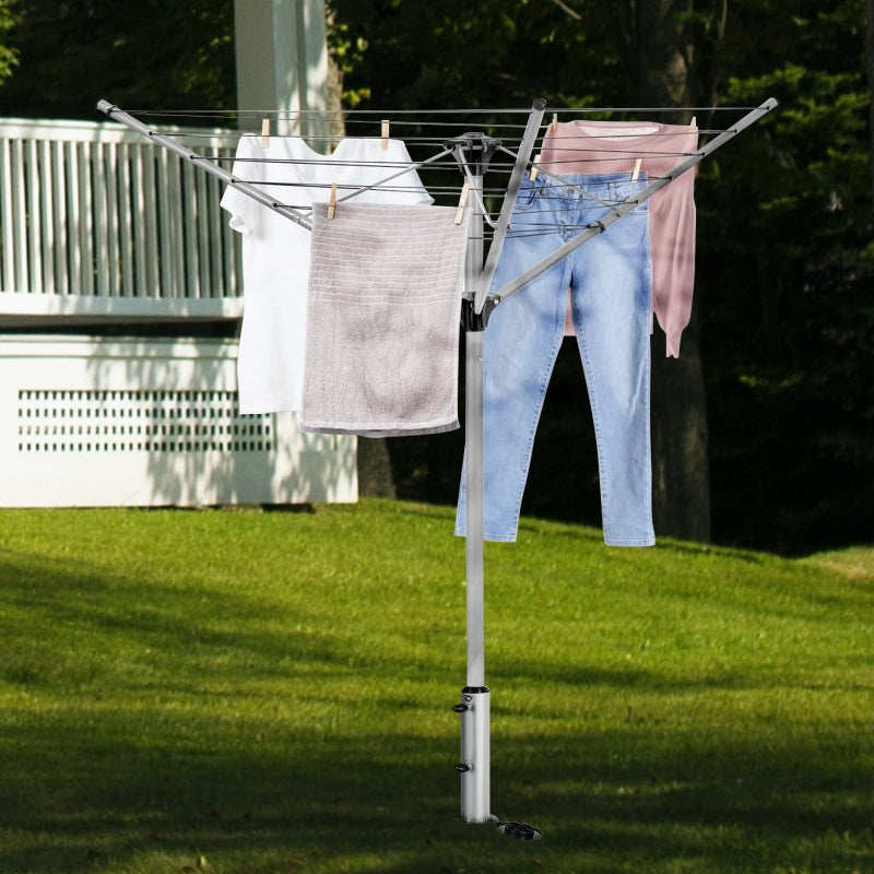 Sekey aluminum parasol stand for clothes dryer