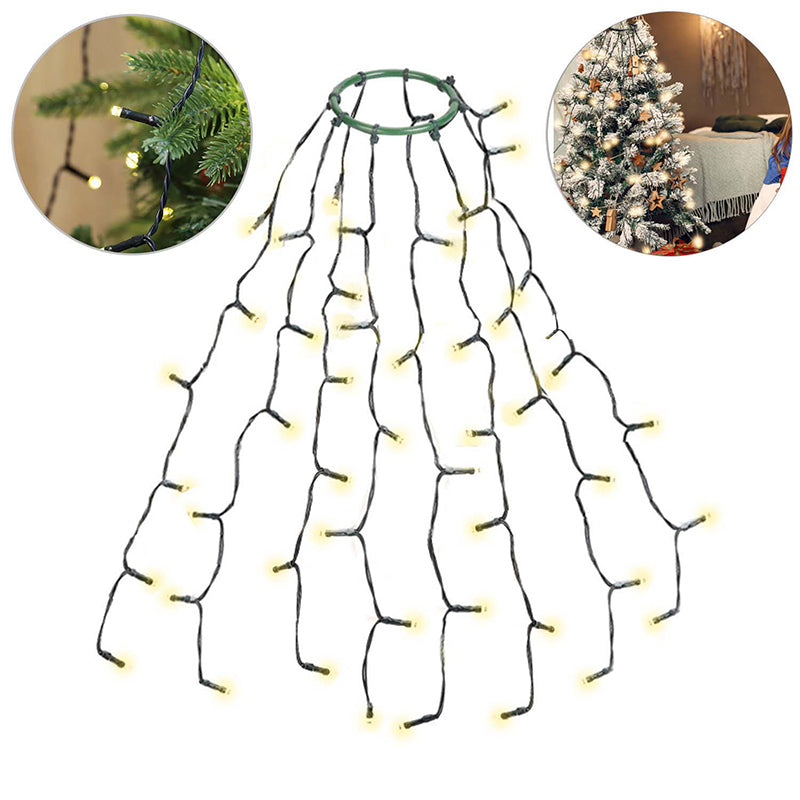 Salcar 3 m LED Christmas tree lights, with 10 strands, 350 LEDs, 31V GS certified power supply