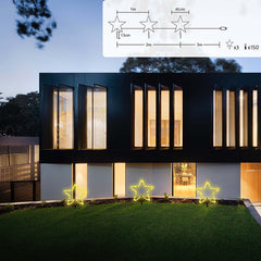 Salcar 3/6 piece set LED solar garden lights with star