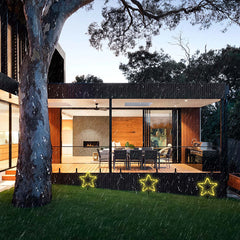 Salcar 3/6 piece set LED solar garden lights with star