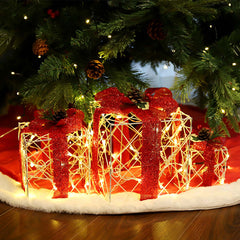 Salcar set of 3 LED gift box lights