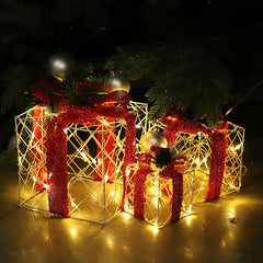 Salcar set of 3 LED gift box lights