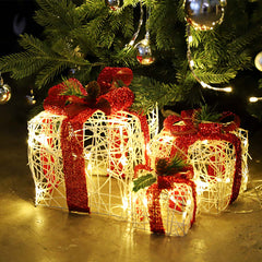 Salcar set of 3 LED gift box lights