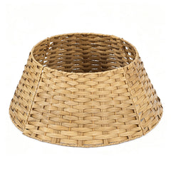 Salcar Weihnachtsbaumkragen aus Poly-Rattan – Natur, 40/60 cm oder 50/68 cm