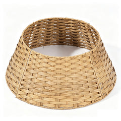 Salcar Weihnachtsbaumkragen aus Poly-Rattan – Natur, 40/60 cm oder 50/68 cm