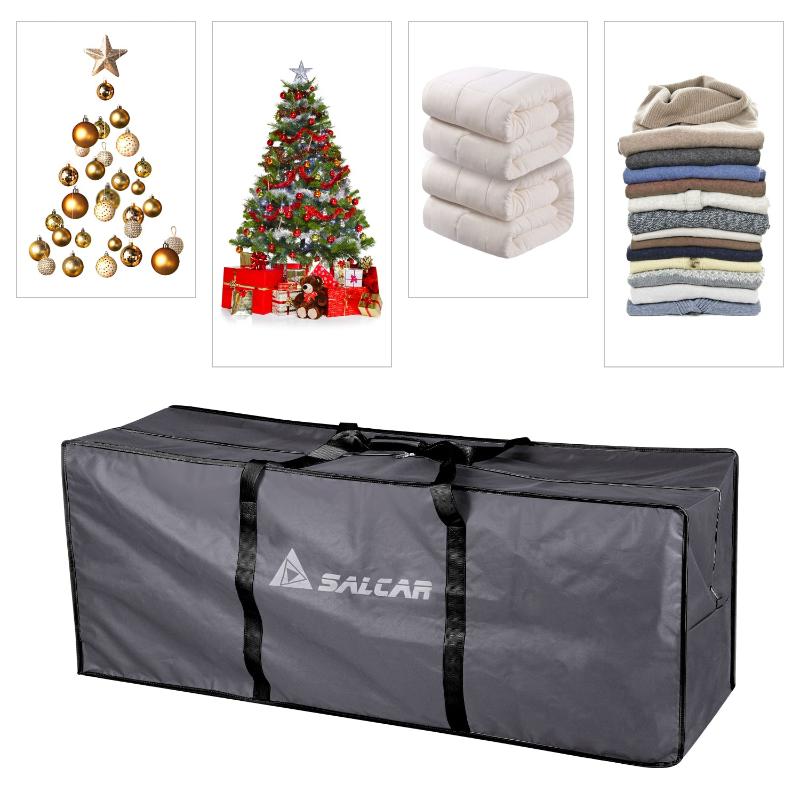 SALCAR Large Christmas Tree Storage Bag, 130 * 40 * 50 cm Travel Bag Tear-Resistant Storage Bag for Christmas Decorations, Clothes