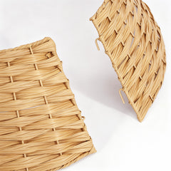 Salcar Weihnachtsbaumkragen Natur aus Poly-Rattan – Weihnachtsbaumrock & Christbaumständer Abdeckung