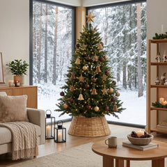 Salcar Weihnachtsbaumkorb aus Weide – Natur, 40/60 cm oder 50/68 cm