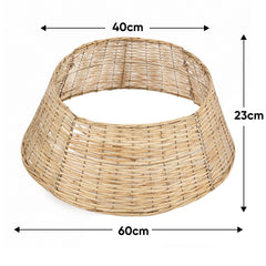 Salcar Weihnachtsbaumkorb aus Weide – Natur, 40/60 cm oder 50/68 cm