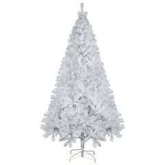 Salcar 180/210cm Künstlicher Weihnachtsbaum Weiß Christbaum mit Ständer, Nordmanntanne, 735/1025 PVC Nadeln