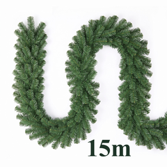 Salcar Christmas Garland Artificial Green PVC – 3m/5m/10m, Realistic Fir Garland for Indoor &amp; Outdoor Use, Decoration for Door, Fireplace &amp; Christmas Tree