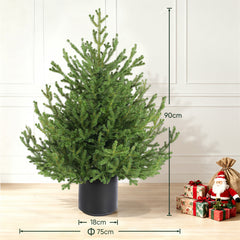Salcar Künstlicher Weihnachtsbaum Fichte – Extra dicht & naturgetreu, bis zu 99 % PE, 90–210 cm