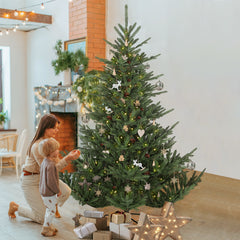 Salcar 180/210cmArtificial Christmas tree, noble fir, with 1204/1609 PE branches and 398/658 PVC branches