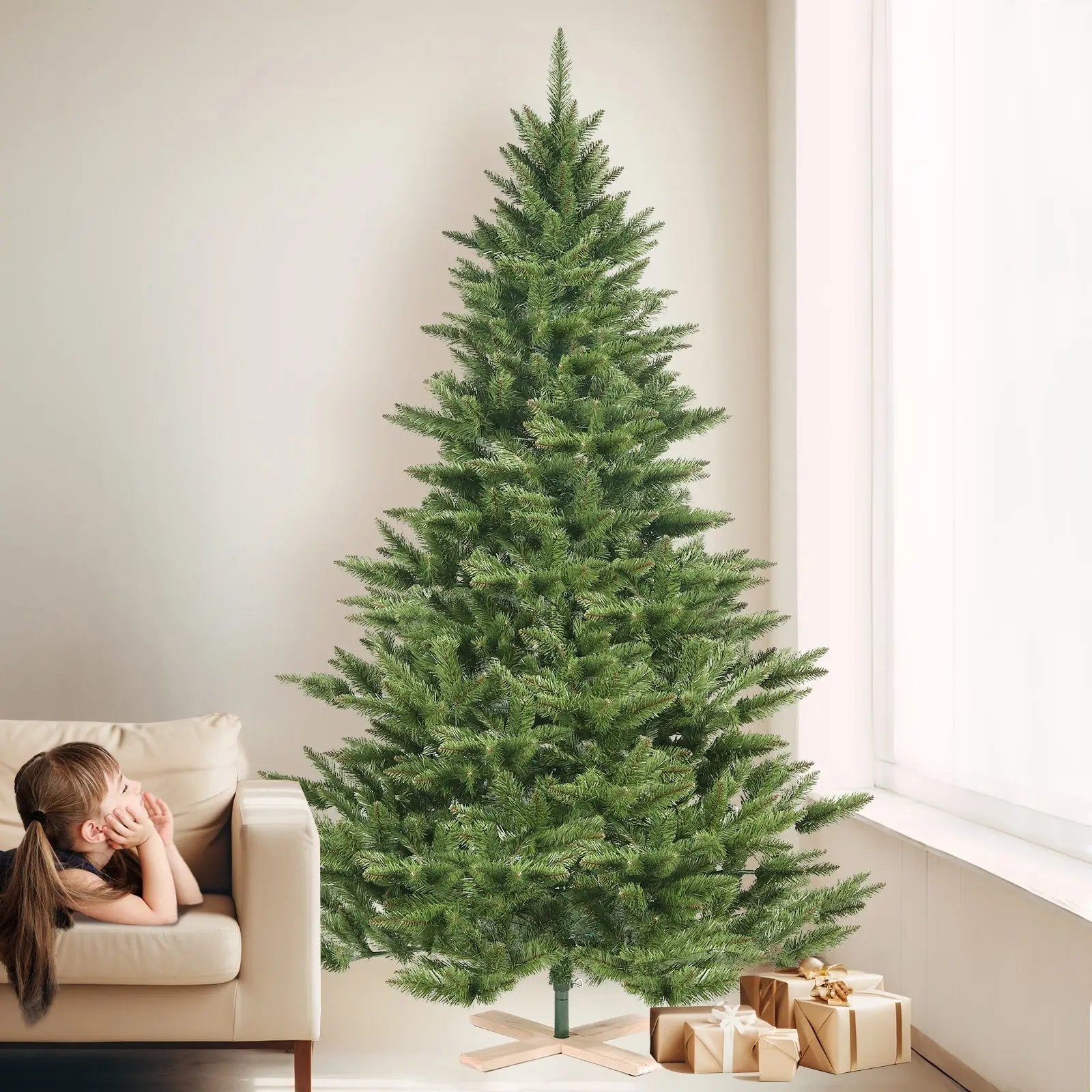Realistischer PVC-Weihnachtsbaum: Umweltfreundlich und einfach aufzubauen – sekeymall