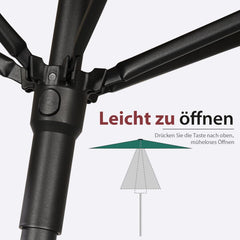 Sekey 180 x 130 cm balcony umbrella rectangular, sun protection UV50+