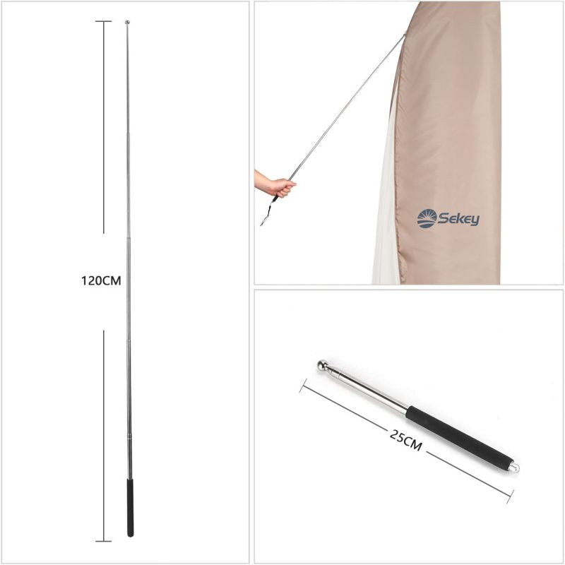 Sekey 280 x 30/81/46 cm protective cover for 400 cm cantilever umbrella, made of polyester fabric