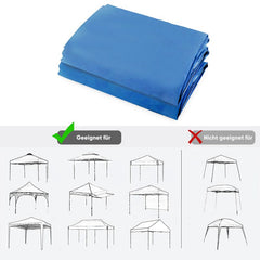 Sekey 3×3m Seitenwand für Pavillon, 2er Set, mit Reißverschlussv und Fenster