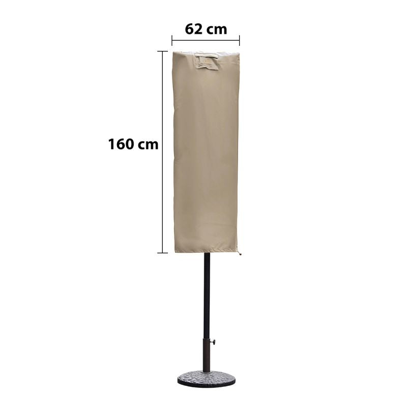 Sekey 160 x 62 cm protective cover for double parasol, made of Oxford fabric