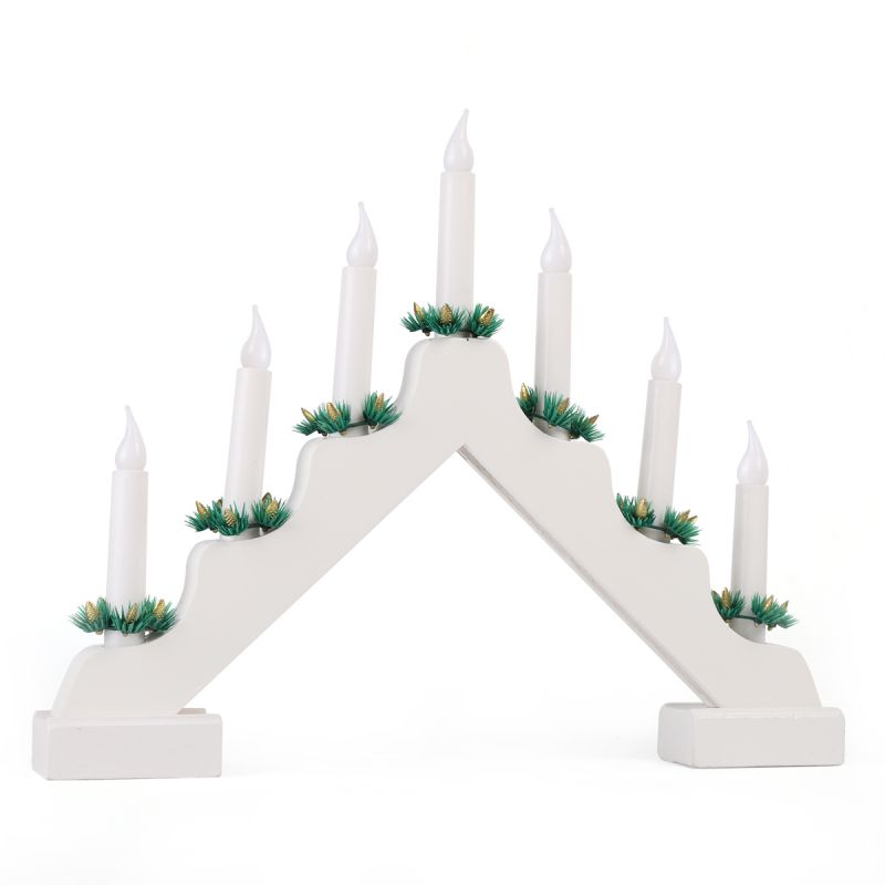 Salcar LED candle arch battery operated, 7 LEDs