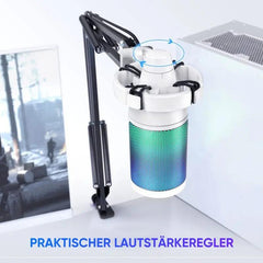 Fifine USB Kondensator Mikrofon mit Arm und Stummschalttaste, A6T Sekey