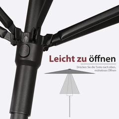 Sekey 200 x 125 cm Balkonschirm Rechteckig mit Balkongeländer, Sonnenschutz UV50+ Sekey